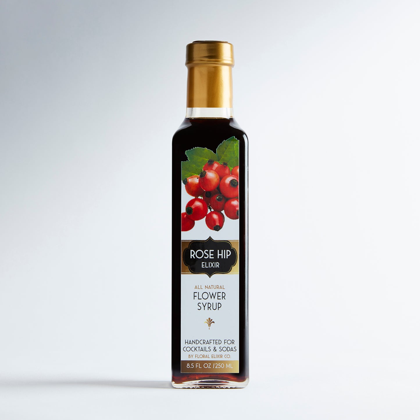 Floral Elixir Co. Herb Syrups for Cocktails, Teas, & More (8.5 oz)